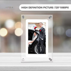 New 5 Inch Crystal Advertising Player Transparent Acrylic Motion Video Digital Photo Frame