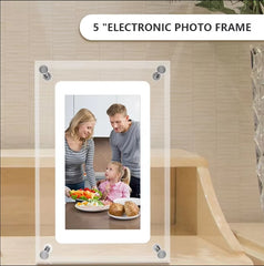 New 5 Inch Crystal Advertising Player Transparent Acrylic Motion Video Digital Photo Frame